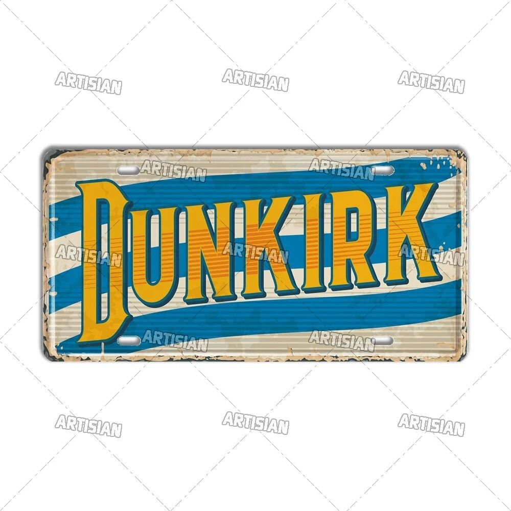 Artisian France Province Ctiy Metal Sign Landmark License Plate Travel Car Plate Decorative Tin Plaque Wall Decor Garage Bar Pub