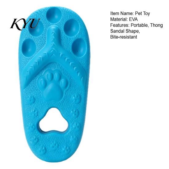 Training Toys for Dogs Slipper Dog Chew Toy, Puppy Teething Thong Sandal Shape, Interactive Safe EVA Material Fetch Toy Small to Large Dogs, Pet Oral
