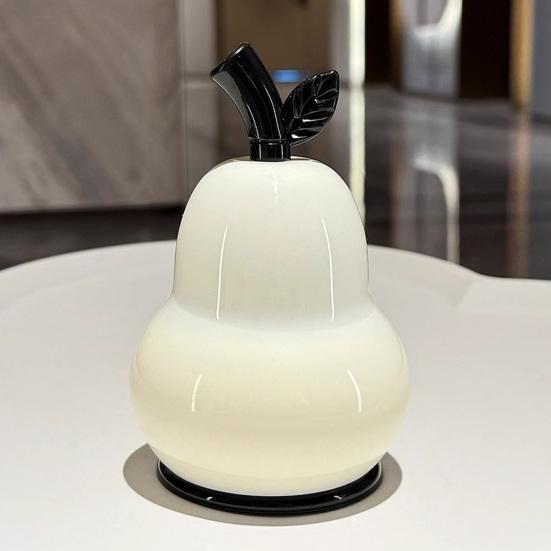 Pear Shaped Toothpick Holder, Large Capacity Covered Toothpick Storage Box, Kitchen Toothpick Dispenser Container with Dust-Proof Lid