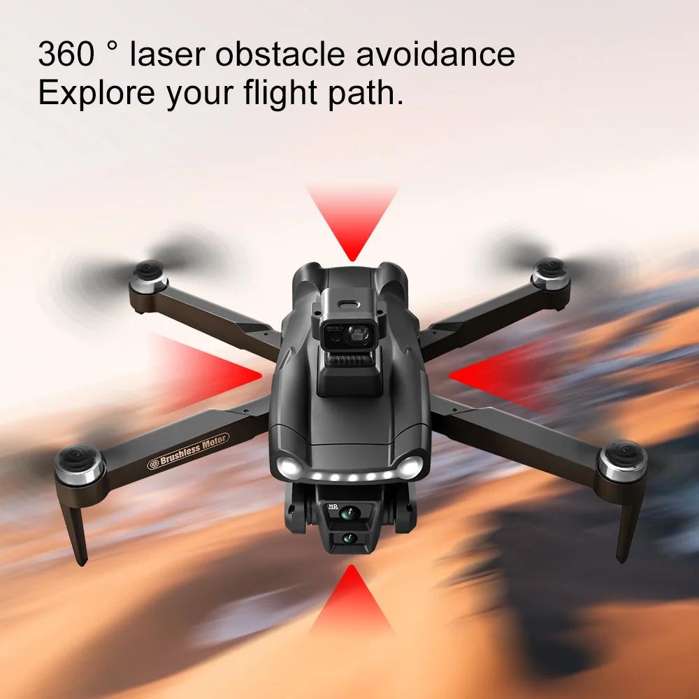 2025 Новый V198 GPS Дрон ESC 8K HD Камера Профессиональный FPV 5G Wifi Лазерное/Оптическое Поток Обход Препятствий Бесколлекторный Мотор Складной Квадрокоптер Игрушка Подарок