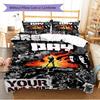 Name Custom Band Green Day Pattern Bedding Set Quilt Cover Pillowcase Home Decor Gift (1 * duvet cover + 2 * pillowcase, without core)