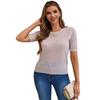 A Sun-protective Knitted Sweater for Women In Summer Is Thin, Slimming and Versatile. It Can Be Worn Over A T-shirt with A Round Neck