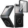 2700 Gass Сильный Магнитный 360 Складной Кольцо Чехол для Samsung Galaxy Z Flip 4/5/6/7 - Металлическая Защита Шарнира с Защитой Экрана