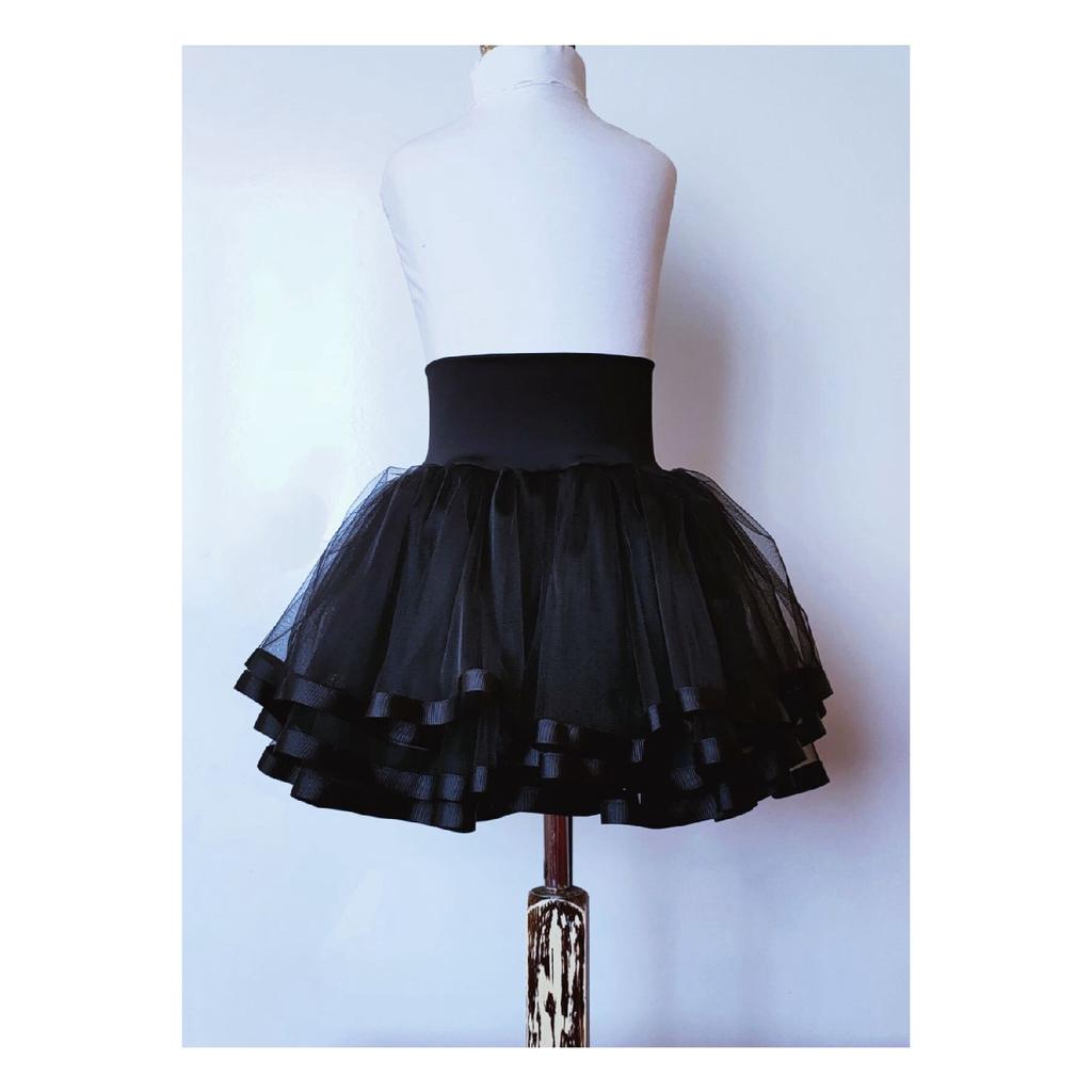 Юбка-пачка из тюля с красной подкладкой для девочек, 29 октября, Blackpink, Хэллоуин, среда