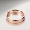 Glitter Matte Slim Band Titanium Steel Finger Ring Bridal Wedding Jewelry Gift