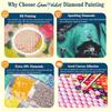 Diamond painting DIY fantasy emerald girl art kit for home room decoration