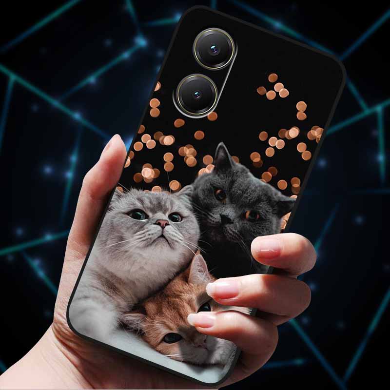 For POCO X7 Pro Case Painted Cats Soft TPU Silicone Protector Cover for Xiaomi POCO X7 Pro 5G Case Fundas Bumper POCOX7Pro Capa