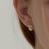 Primaute Curved Round Ring Earring