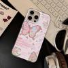 Feather Luster Phone Case for Samsung A53 A14 A33 A12 A32 S24 S23 Plus S20 S21 FE for iPhone 17 15 16 13 Pro 17 16 Pro Max Butterfly Bow Phone Case