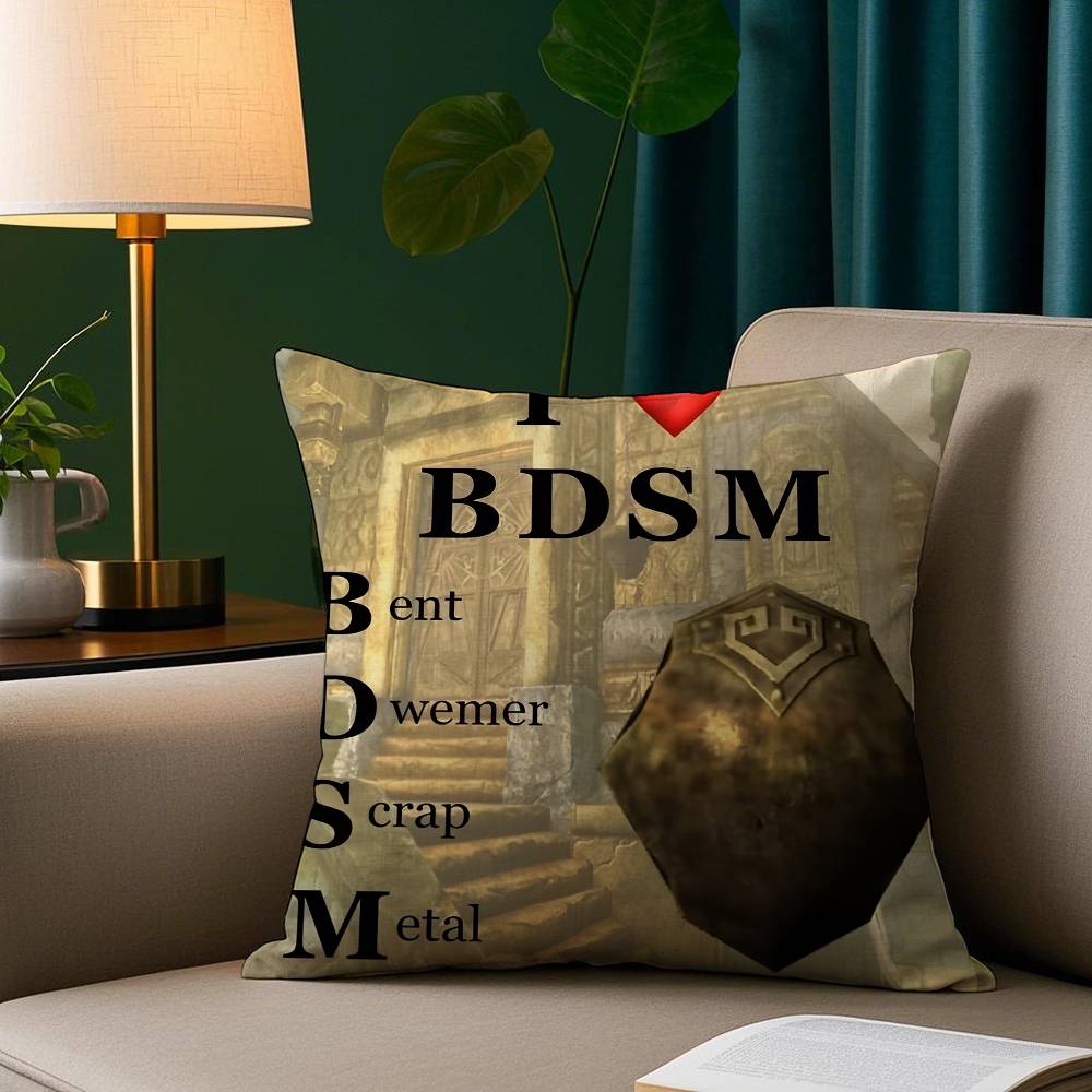 Эй Ты Ты Наконец Проснулся Мем Скайрим Наволочка Уютная Плюшевая Наволочка С Двусторонней Печатью – Домашний Подарок для Декора Спальни