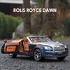 New 1:24 Rolls Royces Dawn Alloy Luxy Car Model Diecasts Metal Toy Vehicles Car Model Simulation Sound and Light Childrens Toys Gift