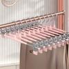 10pack Trouser Hanger Clip Retractable Wardrobe Household Traceless JK Hanger Clothes Hanger Collection Stainless Steel Skirt Clip Drying Clip