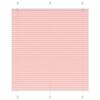 VidaXL Store Plissé Rose 120x150 Cm Largeur Du Tissu 119,4cm Polyester, Pleated Window Blind, Accordion Blind, Blind 4015453