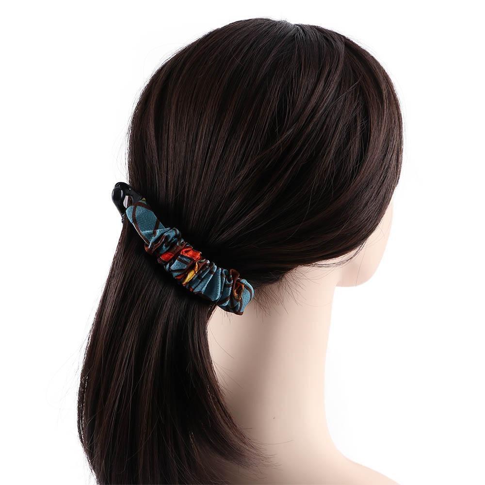 Fabric Crinkled Banana Clip Korean Style Hair Wear New Vertical Clip Daily