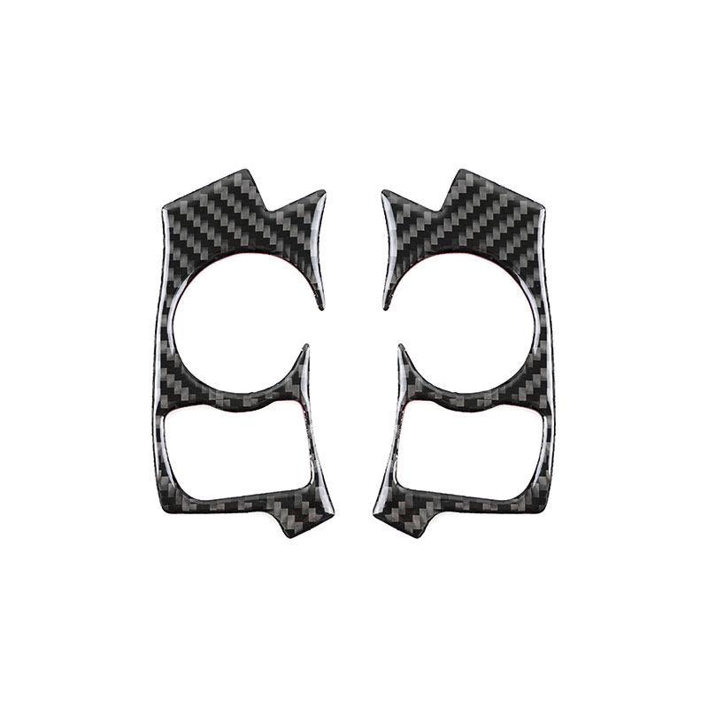 For Lexus IS250 NX200 200t 300h 2013 2014 2015 2016 2017 2018   Car Carbon Fiber Inner Steering Wheel Button Trim Cover