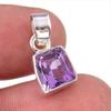 Натуральный розовый аметист драгоценный камень 925 пробы серебро ювелирный кулон 1" d7J33