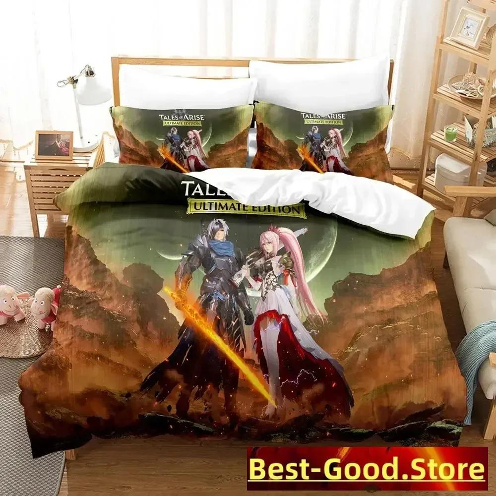 Новый комплект постельного белья Tales Of Arise Пододеяльник Простыня Печатный комплект для кровати Наволочка Постельное Белье Полный Размер Queen King Одеяло Спальня