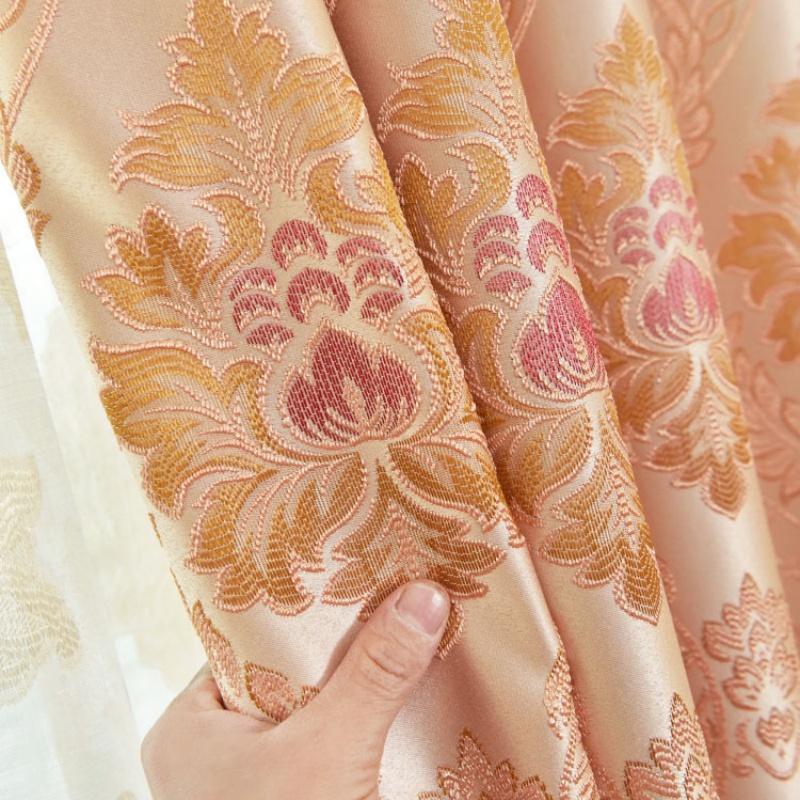 Роскошные Современные Жаккардовые Светонепроницаемые Шторы - Высокоточное Тканое Полотно с Термоизоляцией, Портьеры для Окон, Домашний Декор