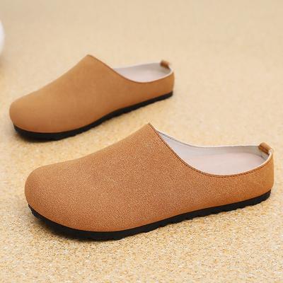 Тапочки женские для улицы летние новые на одном педале полушлепки женские туфли мягкая подошва не устают