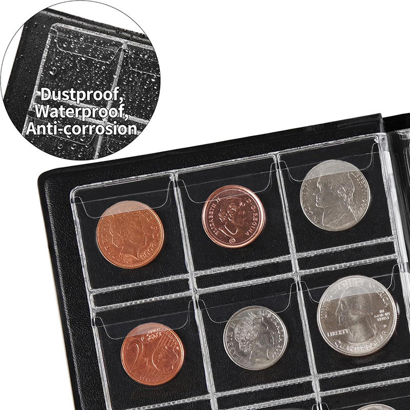 Pretty Pockets Coin Album for Collectors Coin Collection Book Holder Display Storage Album Home Large Capacity Collecting Book