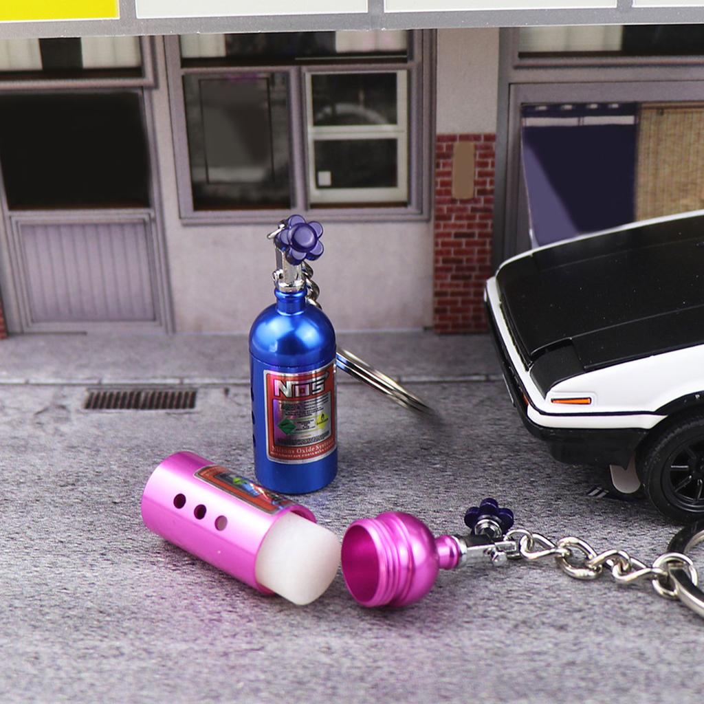 Креативный брелок в виде бутылки NOS Nitro с ароматизированным бальзамом-наполнителем, аксессуар для автомобиля для автолюбителей и тех, кто ведет модный образ жизни
