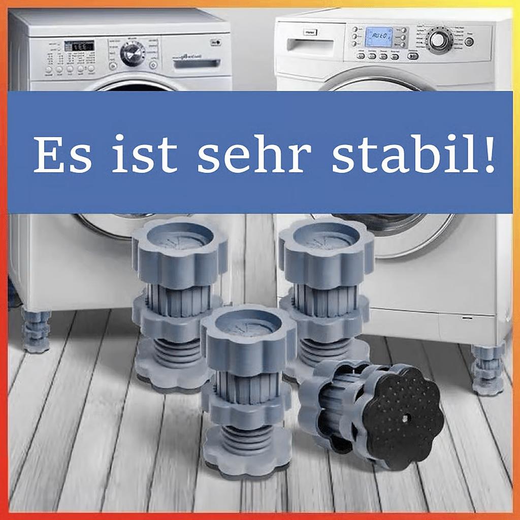 Universal Pad For Washing Machine Base, Vibration Pad For Washing Machine Support Set, Rubber Non Slip Noise Cancelling Foot Mat