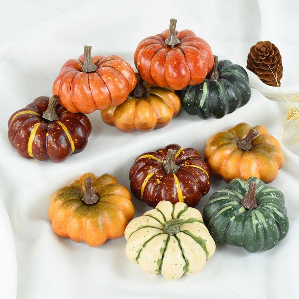 3D Simulated Foam Pumpkin Durable Pumpkin Model Fake Vegetable Artificial Pumpkin Party