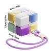 1PC Creative Magic Cube 8-Grid Medicine Storage Box - Sealed and Moisture Proof, Comes with Hanging Rope - Essential for Travel
