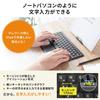 Sanwa Direct Bluetooth Keyboard with Touchpad for iPhone and iPad, Rechargeable, Multi-Pairing with 3 Devices, Stand Included, English Layout,
