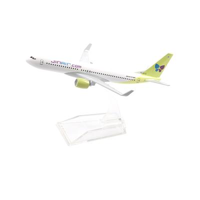 1/400 16см Корейский JINAIR Боинг 737 Модель самолета Модель самолета Модель самолета Литой металл Самолеты Самолет Игрушка Подарок