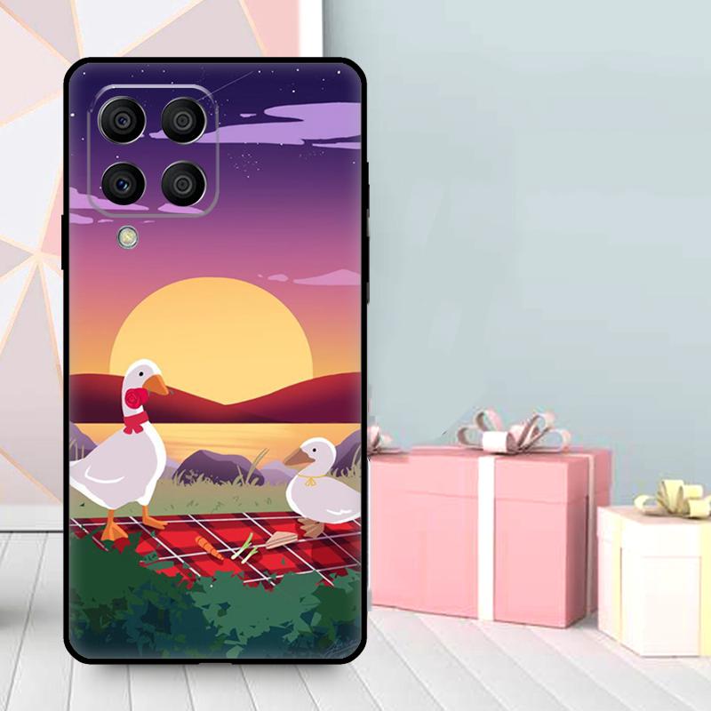 Мультяшный забавный чехол-гусь для Samsung Galaxy M06 M11 M31 M14 M34 M54 M12 M32 M52 M15 M13 M16 M36 M56 M53 M35 M55