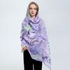 Summer Lady Fashion Printed Long Scarf Loose Colorful Beach Shawls Outdoor Travel Sun Protection Satin Silk Scarf