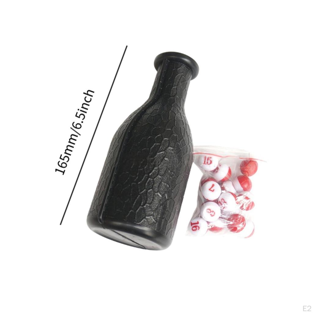 Billiard Bottle with Counting Balls, Portable Pool Dice Box for Games