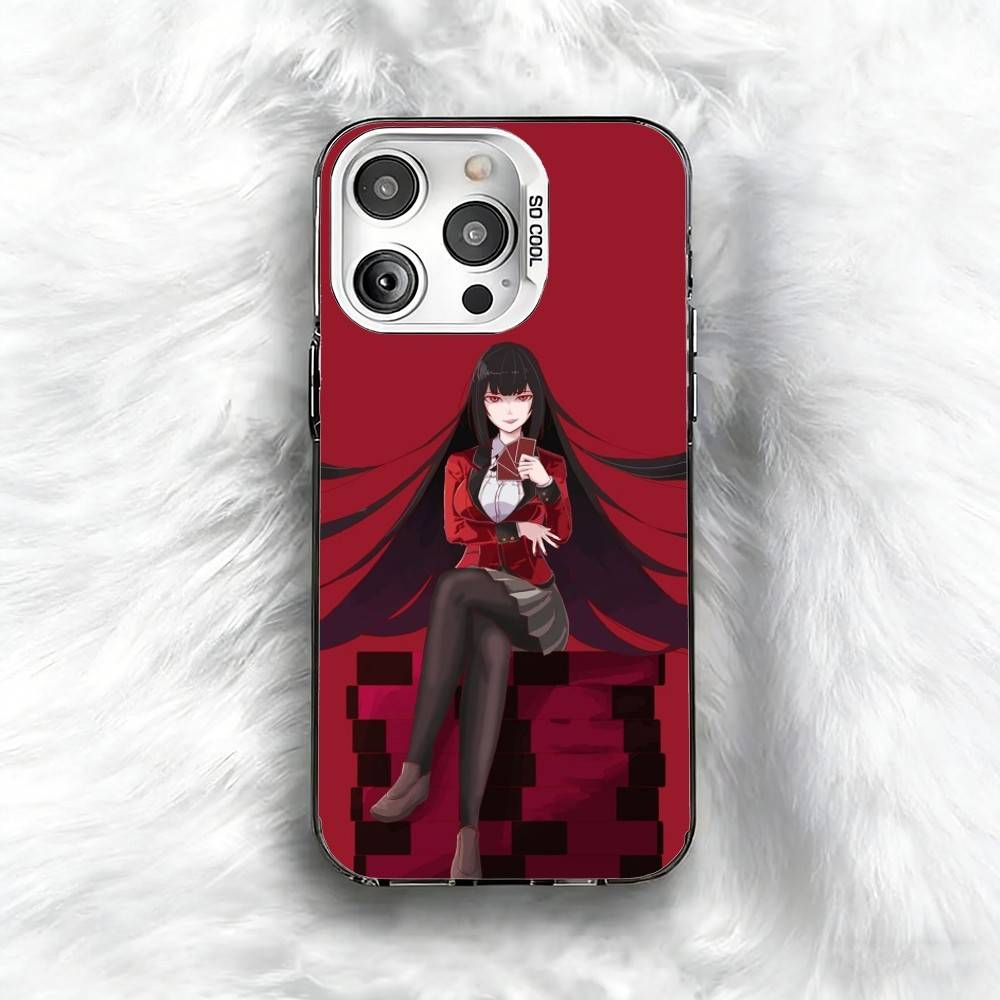 Чехол для телефона K-Kakegurui Y-Yumeko для iPhone 16 17 15 14 12 13 Pro Max, Черный цвет, Ударопрочный чехол