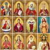 DIY Religion 5D Diamond Painting Full Round Drill Portrait Diamond Embroidery Cross Stitch Mosaic Kits Resin Wall Art Home Decor