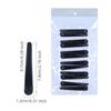 12pcs Black Single Prong Hair Clip Professional DIY Alligator Hair Clip