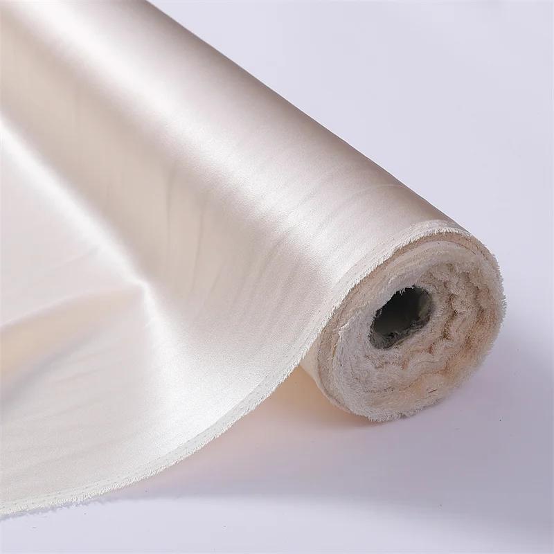 22 Момме 100% чистый шелк тутового шелкопряда ткани шармез текстильная вышивка одежда простая атласная шелковая ткань 100x114 см