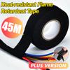 45m Wire Harness Automotive Cloth Tape Heat Resistant Waterproof Insulating Tape for Electrical Cables Black Adhesive Fabric Tape