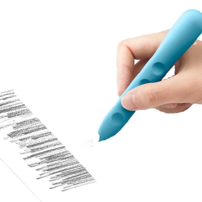 3 Pcs Super Large Hole Eraser Easy To Wipe for Primary School Students No Dross Children's Pen Like Creative Pencil Eraser