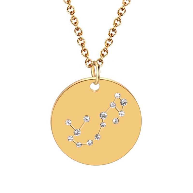 Женская мода Diamante Созвездие узор стальное ожерелье