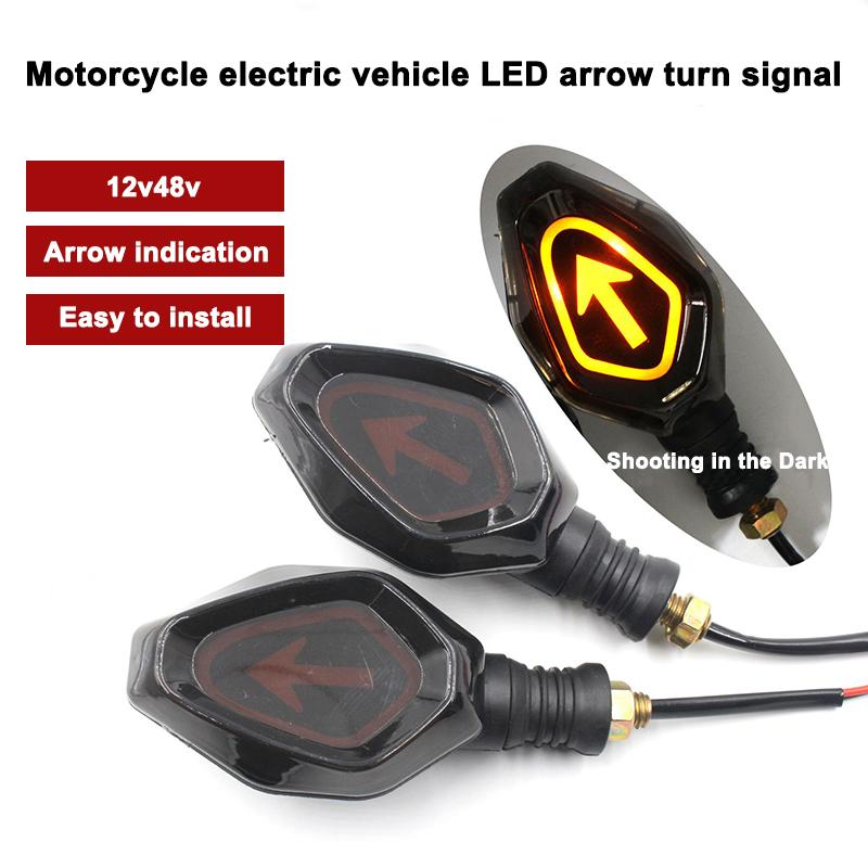Motorcycle Front&Rear Turn Signal Lights Steering Lamp Super Bright Led Steering Light 12V For Motorcycle