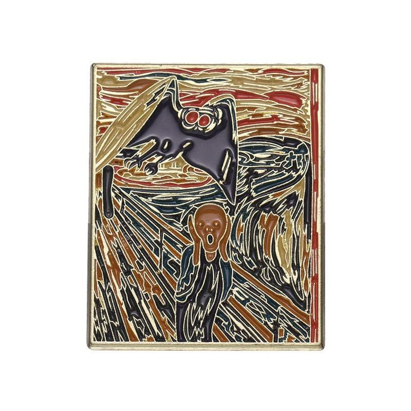 Premium Quality Artistic Character Brooches Set Featuring Colorful Enamel Coating For Eye-catching Decorative Pieces