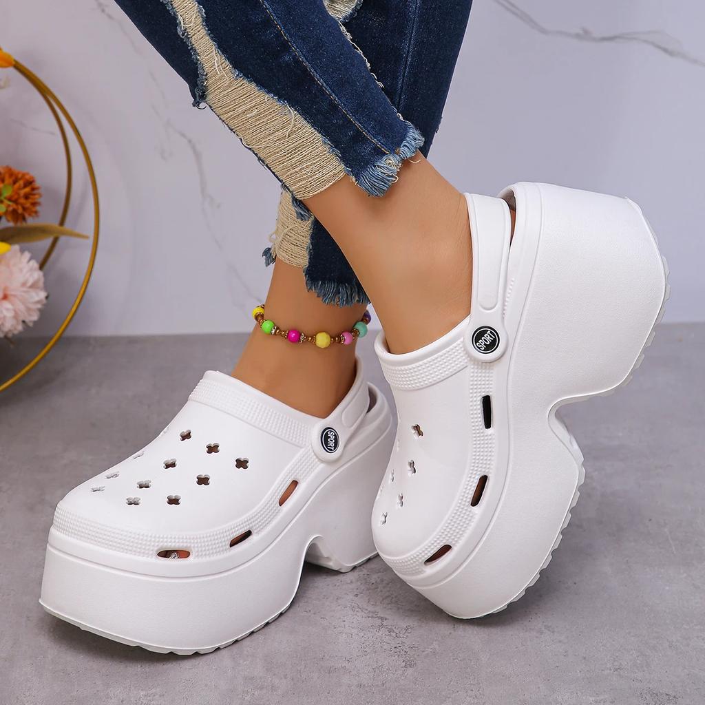 Мода Мода Ева Платформа Сабо для Женщин Толстая Подошва Клинья Каблуки Садовые Сандалии Женские 2025 Лето Комфорт Нескользящие Пляжные Шлепанцы