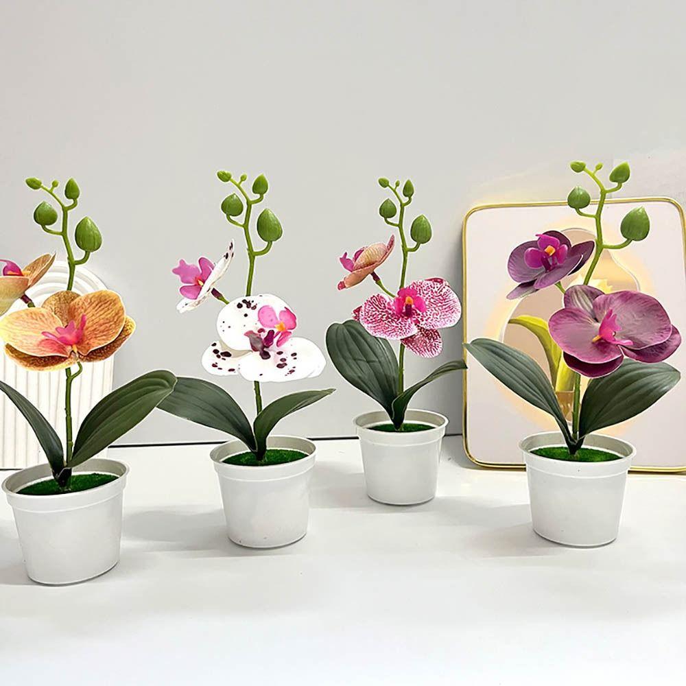 Artificial Artificial Orchid Bonsai Artificial Flower Bonsai  for Home Wedding Decor