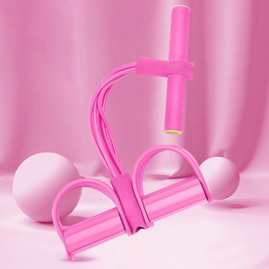 Sit-up Pedal Puller Resistance Band с ручкой Многофункциональный 4/6-трубчатый эластичный канат для йоги для мужчин и женщин Тренажер для натяжения педалей Тренировочное оборудование