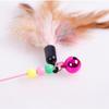 with Bell Bite resistance Cat Feather Wand Pet Entertain Toy Cat Teaser Stick Kitten Teaser Wand