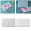 Diamonds Love Crystal Glue Drop Mold Heart Curtain Jewelry Keys Chain Cuestion Decorations Silicone Form for Crafts