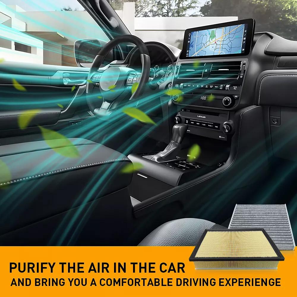 #17801-38050 Для Toyota 4Runner N280 2010-2020 4.0L 4.0AT AWD PM2.5 Салонный фильтр двигателя Салонный воздушный фильтр автомобиля с активированным углем