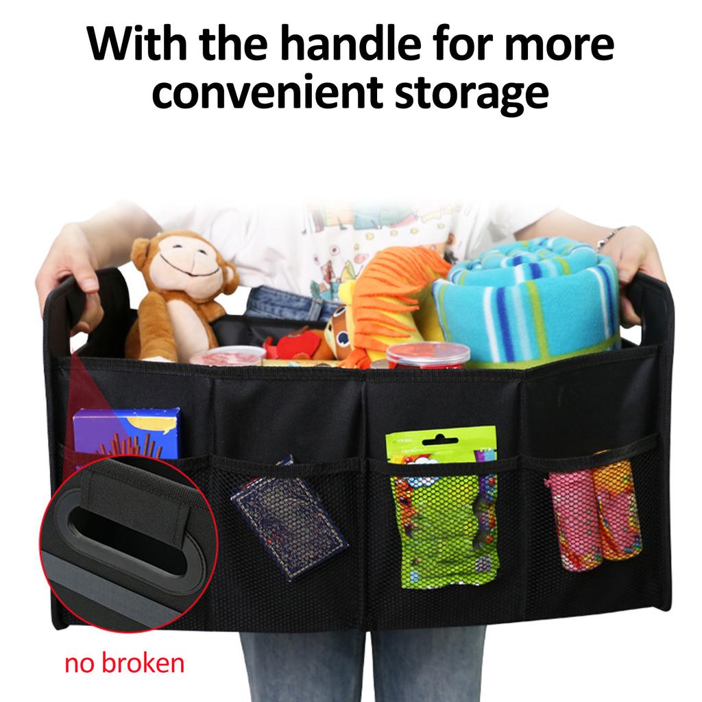 Органайзер для багажника автомобиля Ящик для хранения багажника автомобиля Автомобильный органайзер для грузов из ткани Оксфорд Складной автомобиль