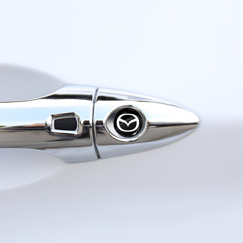 Наклейки на замочную скважину автомобильного замка Защита дверного замка Автомобильные 3D-наклейки Для Mazda 6 3 CX5 5 2 323 CX7 Demio Atenza Axela MX30 CX30 CX3 CX9 RX8 RX7